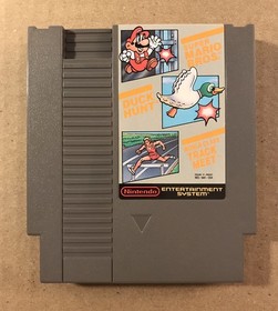 Super Mario / Duck Hunt / Track Meet & Pinball Quest - NES Game Cartridge Lot