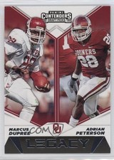 2019 Panini Contenders Draft Picks Legacy Marcus Dupree Adrian Peterson #14 c4h