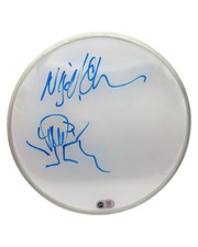 NIGEL OLSSON THE ELTON JOHN BAND SIGNED 12" DRUMSKIN (ACG CERT AG18042)