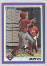 2010 Bowman Chrome Prospects Purple Refractor 13/899 Darin Ruf #BCP122 0c4