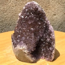 520G Natural Amethyst Geode Crystal Mineral Specimen Freeform Healing Reiki