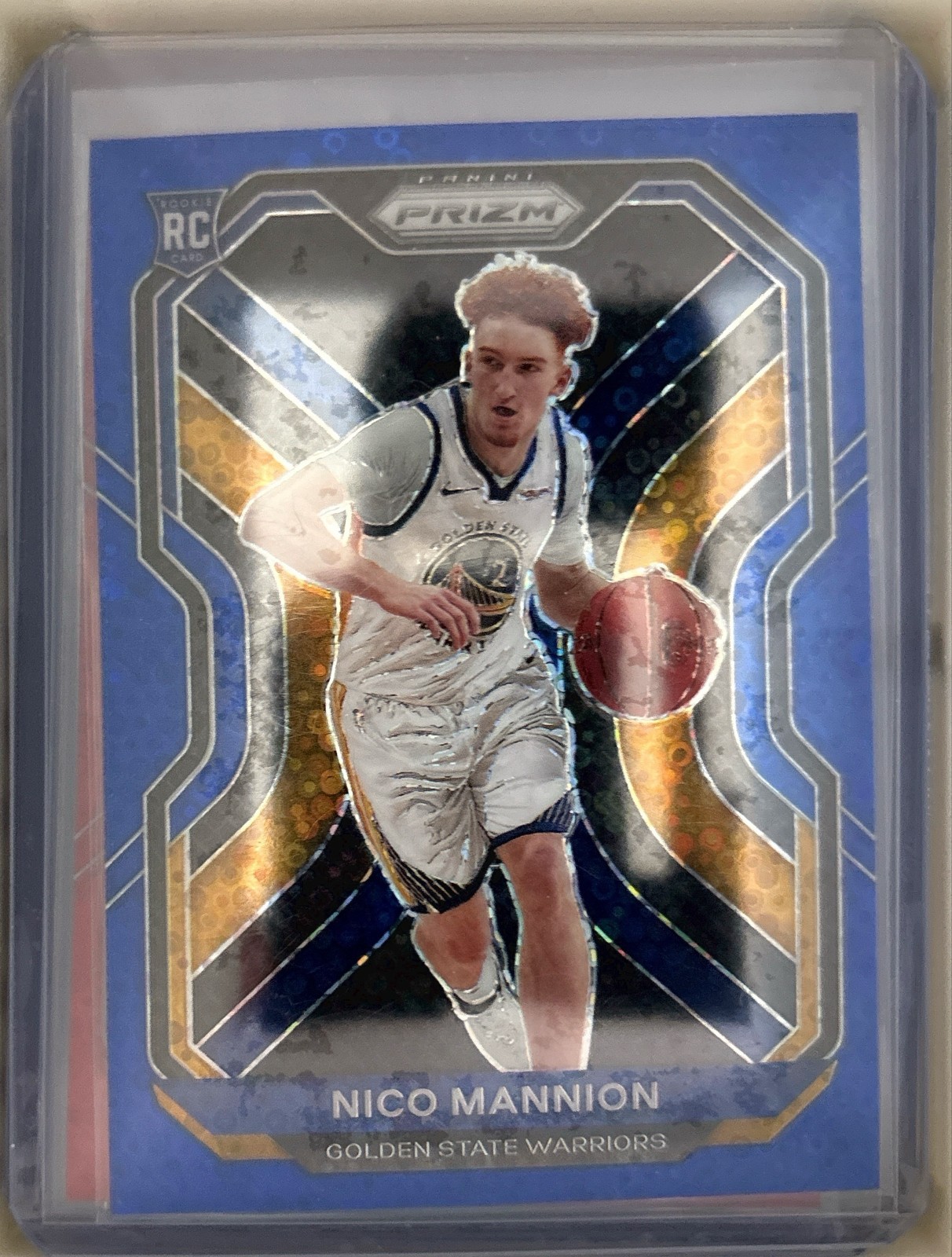 2020-21 Panini Prizm - Nico Mannion #293 Blue Fast Break Prizm /175 (RC)