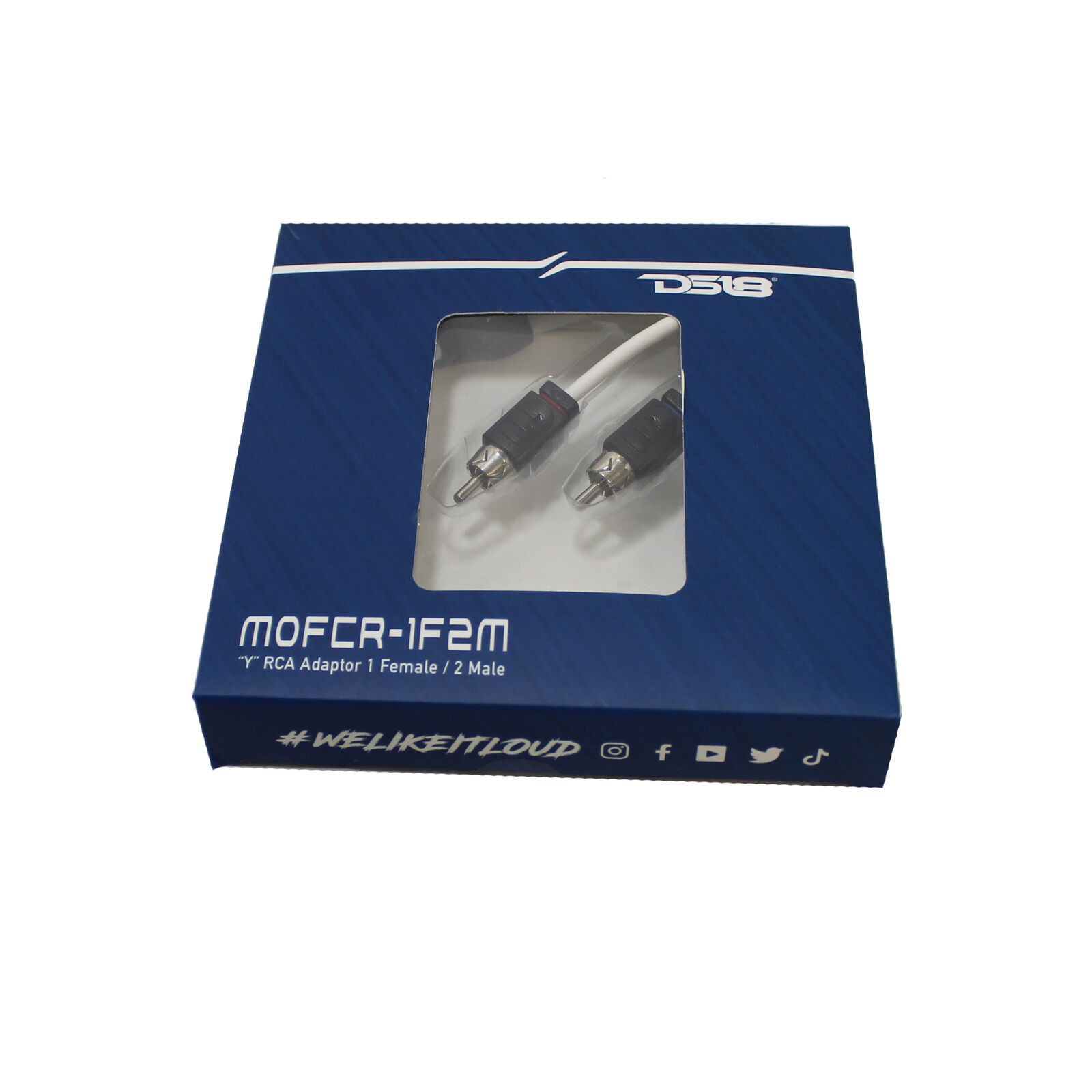 "Y" RCA Adaptor 1 Female / 2 Male Marine Tinned OFC With Noise Reduction DS18