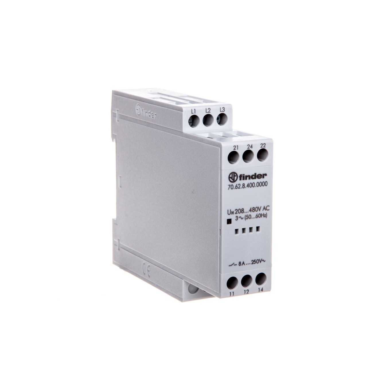 Finder 70.62.8.400.0000 Monitoring Relay 170-520V AC 2 Change-Overs - Image 2