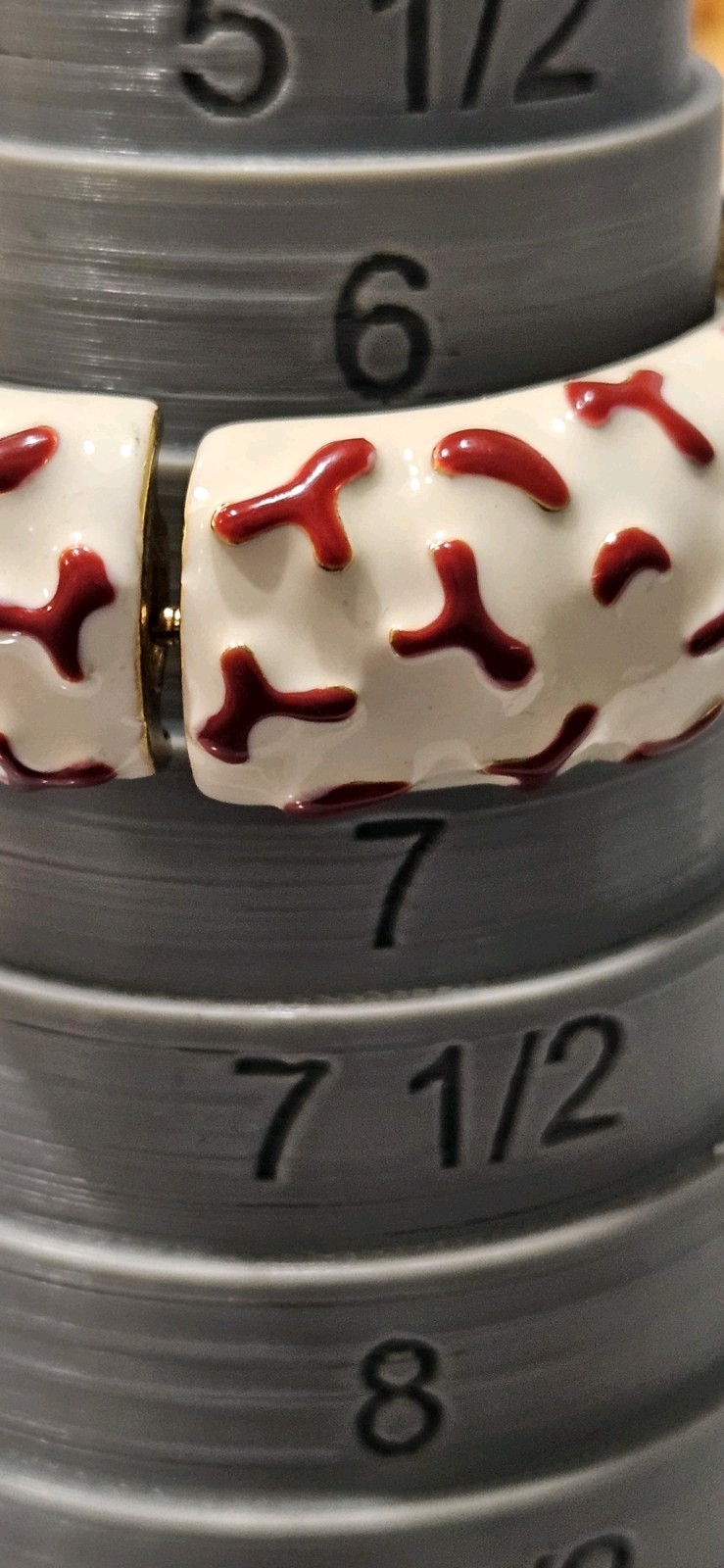 Kenneth Jay Lane Couture Enamel Coral Branch Hing… - image 8