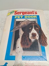 Sergeants Pet Door For Large Dog Sealed Complete, Hardware, Template 9 x 13