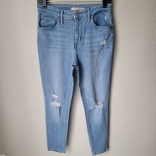 Levi's 721 High Rise Skinny Light Wash Jeans, Size 29, Color Light Wash