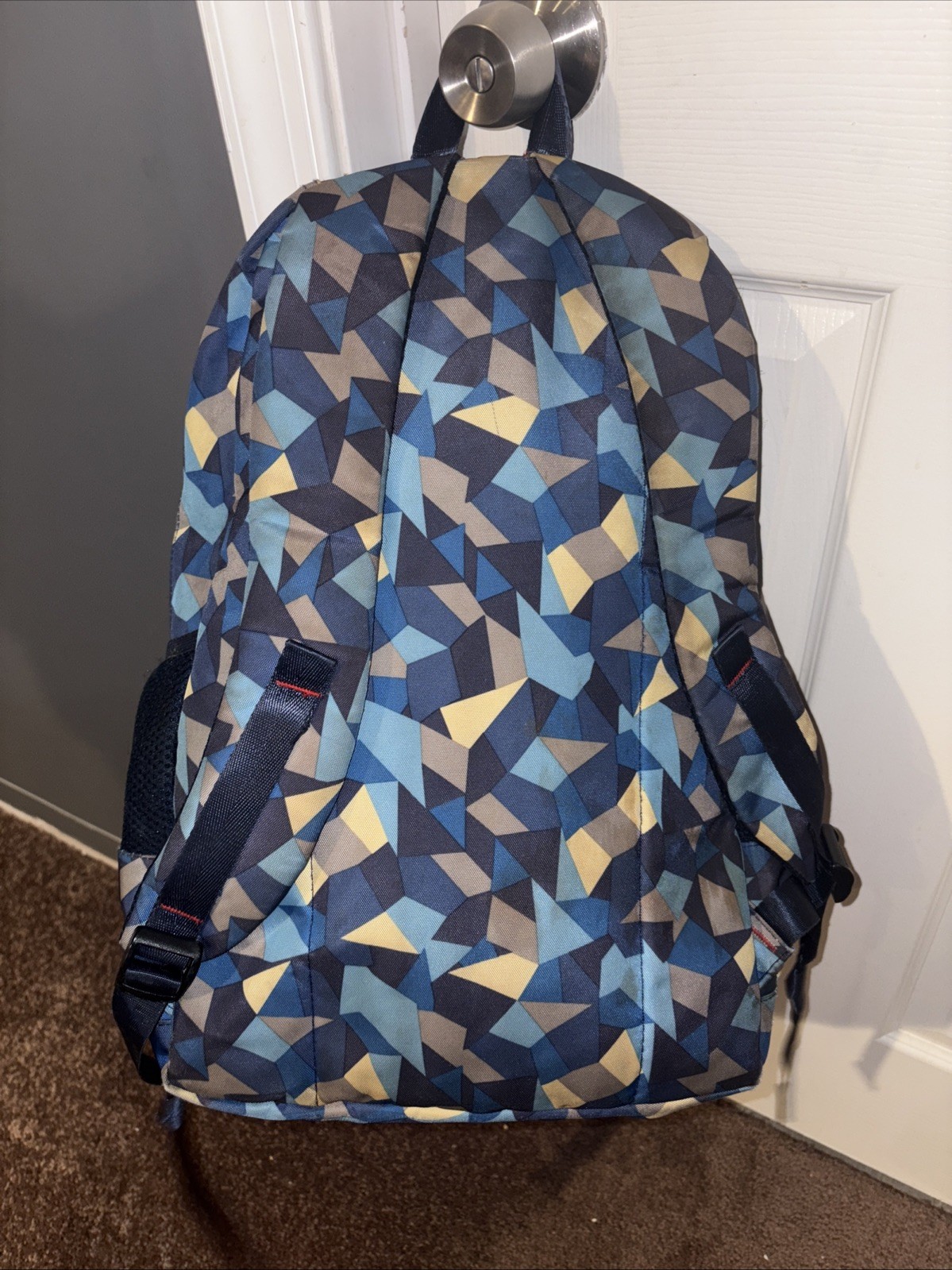 16-inch Patterned Blue Colored School Backpack, T… - image 5