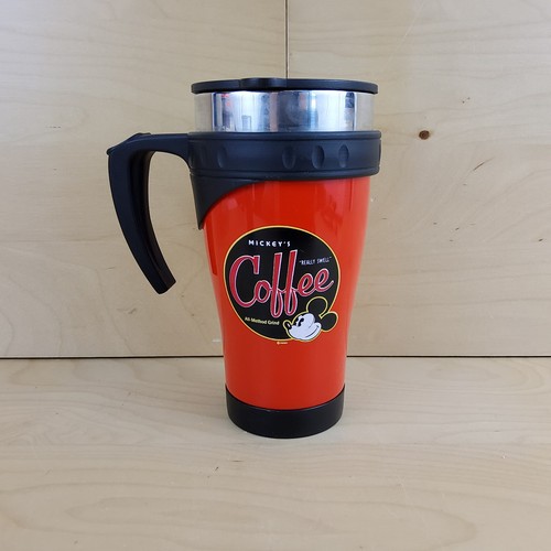 WALT DISNEY MICKEYS COFFEE REALLY SWELL TRAVEL MUG CUP DISNEY PARKS RESORT - Picture 3 of 8