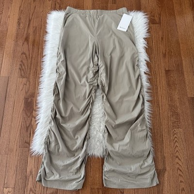 Lululemon Dance Studio Pants Women s XL Flare High Rise Sheer Oak Slim Fit NWT