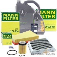 MANN INSPEKTIONSPAKET +6l 5W-30 FÜR MERCEDES A B-KLASSE W176 W246 CLA C117 GLA MANN INSPEKTIONSPAKET +6l 5W-30 FÜR MERCEDES A B-KLASSE W176 W246 CLA C117 GLA