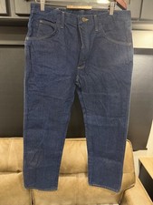 Vintage Rustler Jeans Men 36x29 Dark Wash Straight Leg Made In USA 87635NV Blue