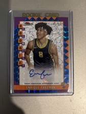 Topps 2024-25 Finest Rookie Autograph Enrique Freeman #RFA-EF 85/99 Pacers