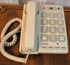 Cortelco 2400 EZTouch 240085-VOE-21F Visual Aid Big Button Desk Wall Phone