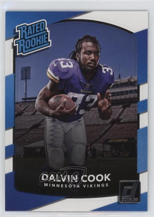 2017 Panini Donruss Rated Rookie Dalvin Cook #343 sq1
