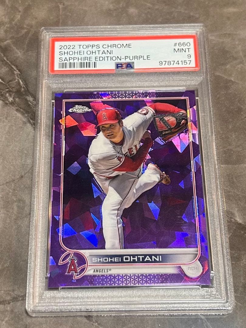Shohei Ohtani 2022 Topps Chrome Sapphire Purple /10 PSA 9 Mint