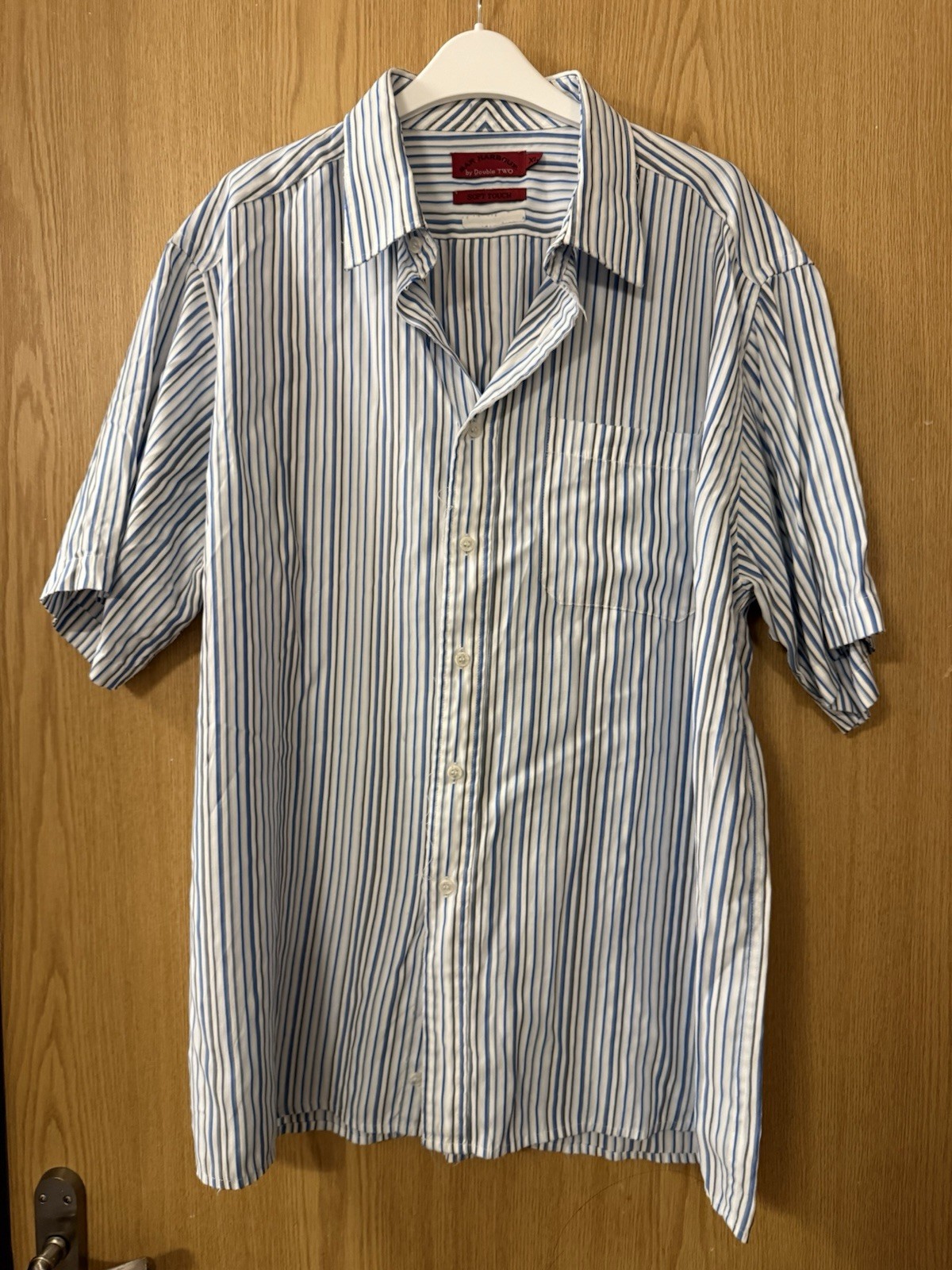 Men’s Bar Harbour by Double Two Striped Shirt Size Xl Very Good Condition