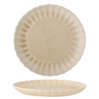 Bloomingville Latina Speiseteller, Natur, 27 Cm, Steingut, DäNisches Design