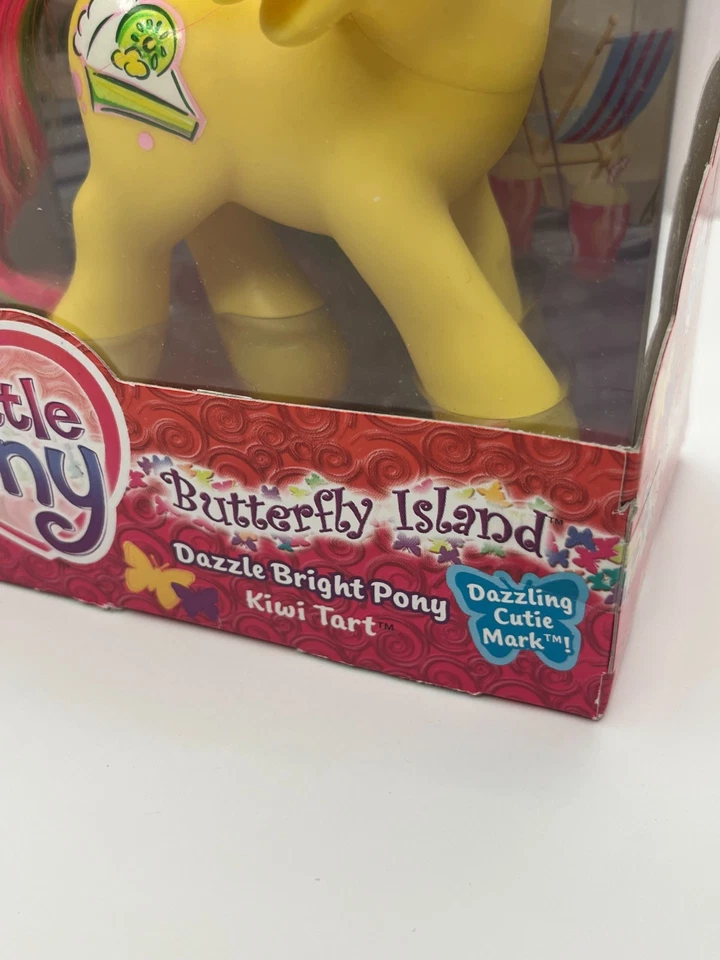 HASBRO MY LITTLE PONY 2004 BUTTERFLY ISLAND KIWI TART NOVO PRIMEIROS 50 PEÇAS RARO - Imagem 4 de 4