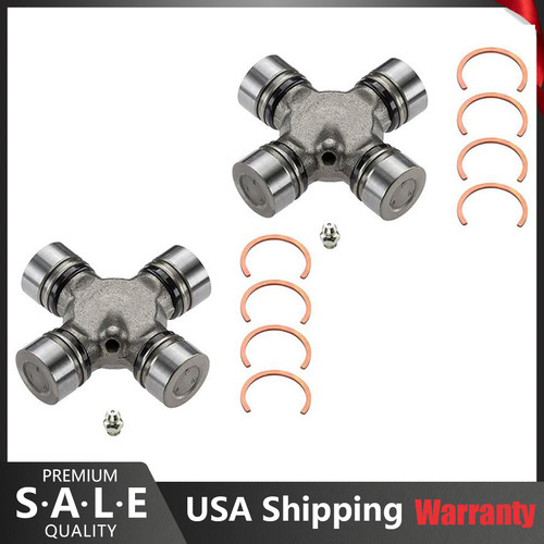 For 2 Premium Driveshaft Universal Joint Front Rear 534G Greasable