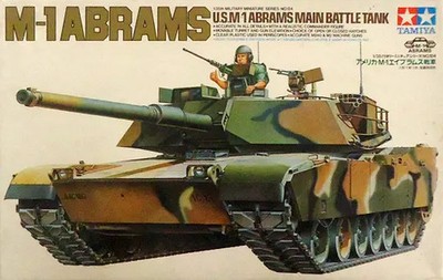Tamiya 1/35 US Main Battle Tank M1 Abrams 35124 MM124 Ages 13+ Collector Item