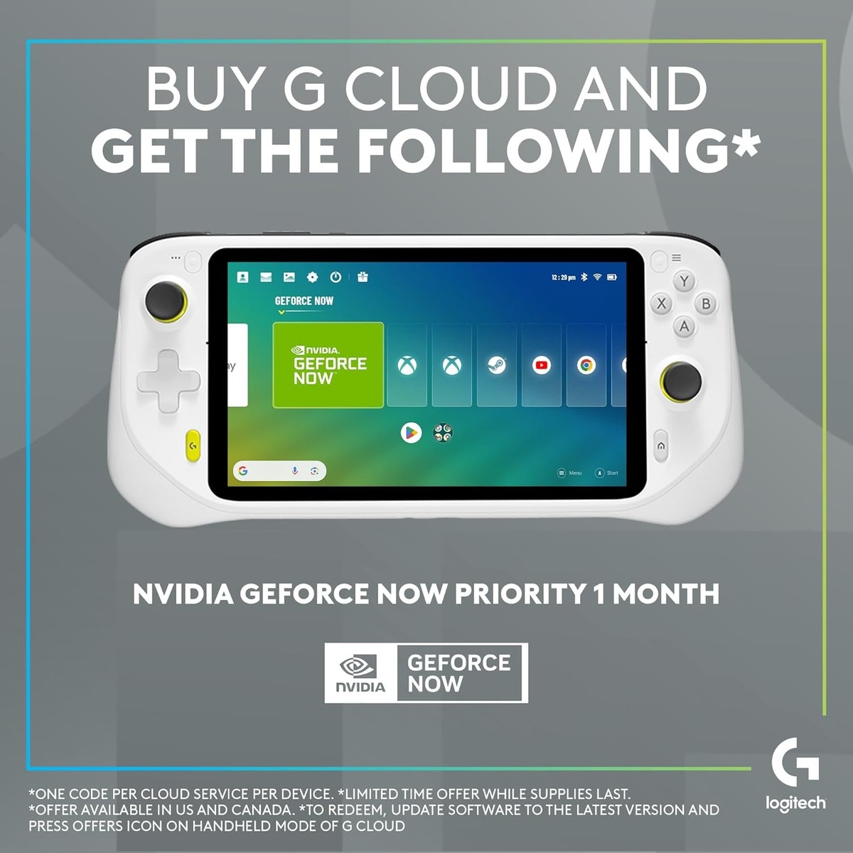 Nintendo Switch Logitech Logitech - G CLOUD Gaming Handheld Console - White | eBay