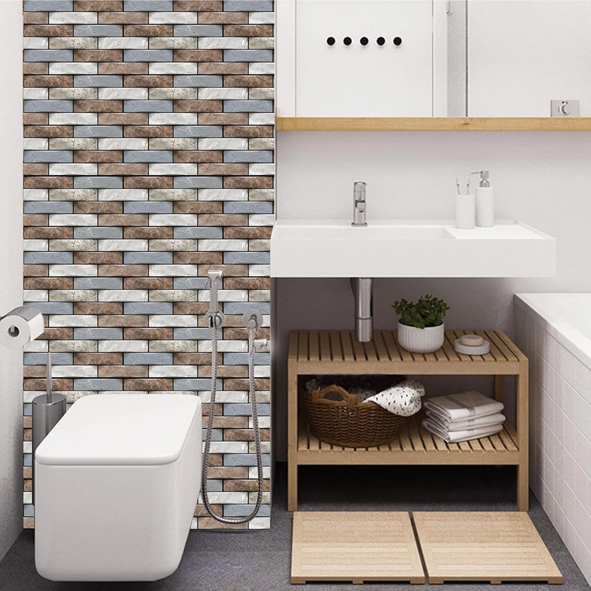 10 Paneles De Pared 3d, Papel Pintado Para Decoración Del Ho