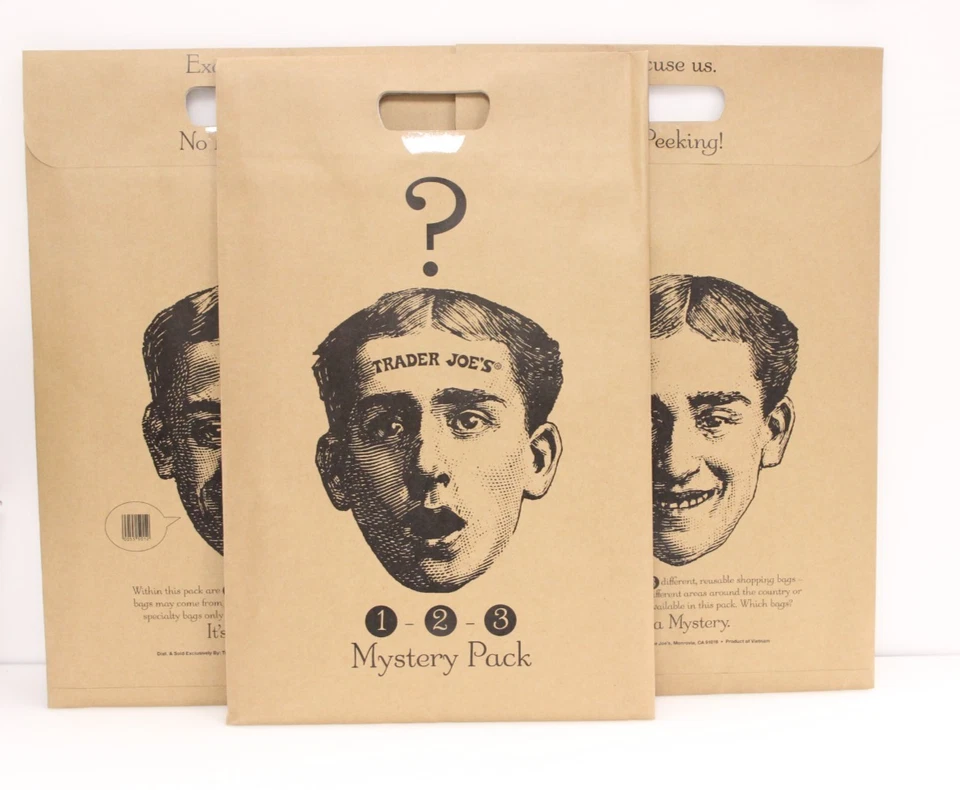 (Lote de 3) Trader Joe's 2025 "Paquetes misteriosos" 9 bolsas en total de todo EE. UU. Foto 2 de 4