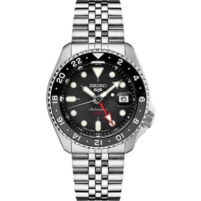 Seiko 5 Five Sports SSK001 SKX GMT Automatic Watch 100m Black Dial SSK001K1