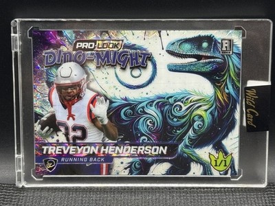 2025 TreVeyon Henderson Rookie Wild Card 1/1 Teal ProLook Raptor Dino-Might (RC)