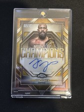 2026 UFC Topps Chrome Jon Jones Marks Of Champion Auto