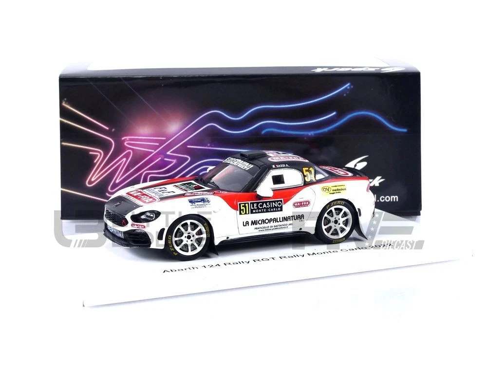 Modèle réduit Fiat Abarth 124 Rgt, No.52, Wrc, Rally Monte Carlo