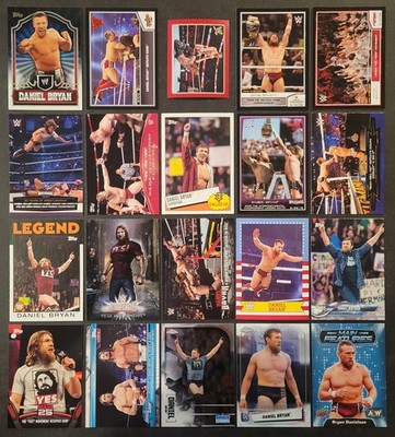 Lot of 20 Different DANIEL BRYAN DANIELSON Wrestling Cards 2011-2022 WRE1823