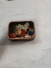 Vintage Edward Sharp & Sons Ltd Toffee Tin w/ Kittens on Lid – Made in England