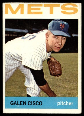 1964 Topps Galen Cisco #202 New York Mets