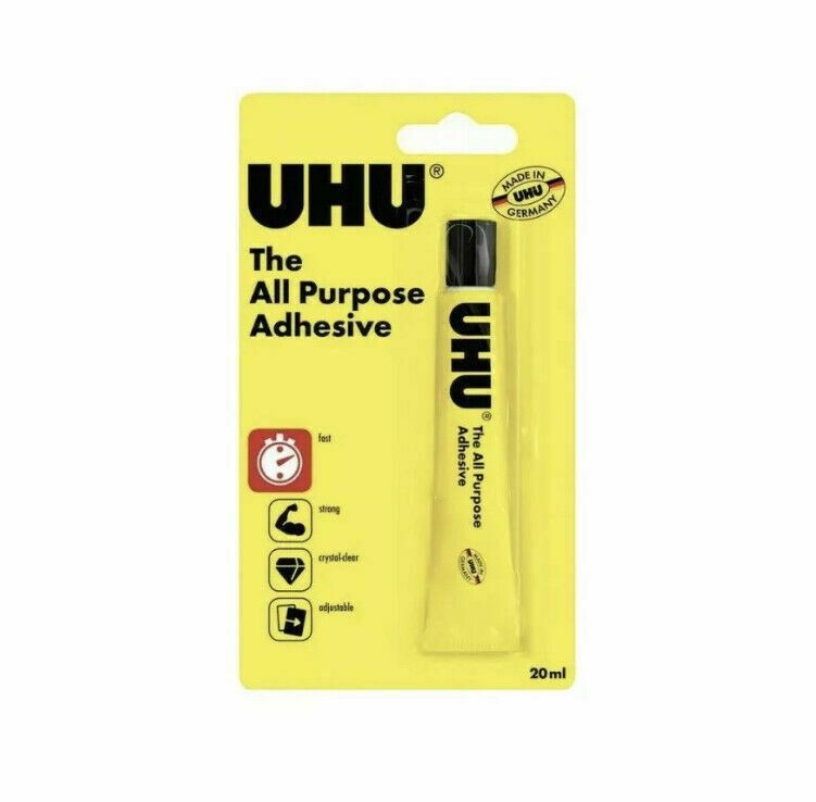 UHU All Purpose Adhesive Liquid Glue 20ML Crystal Clear x 20