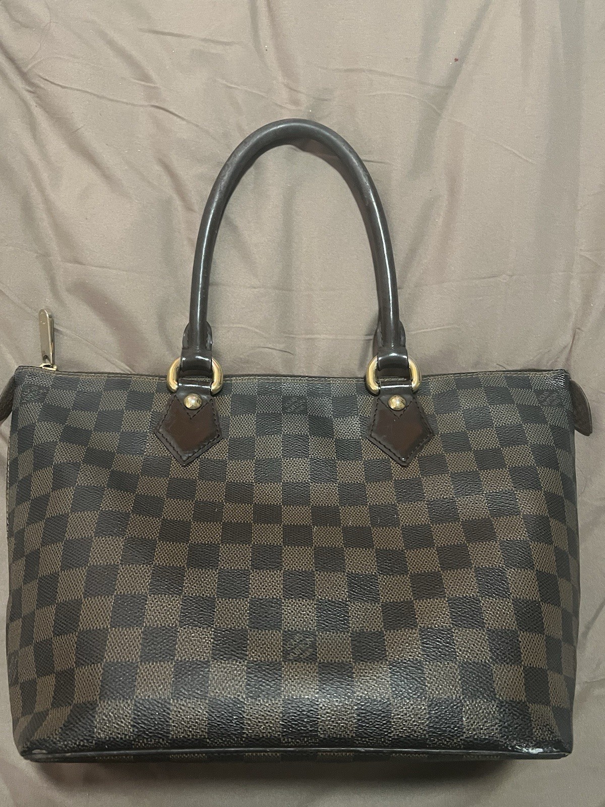 Louis Vuitton Saleya Shoulder Bag PM Brown Canvas