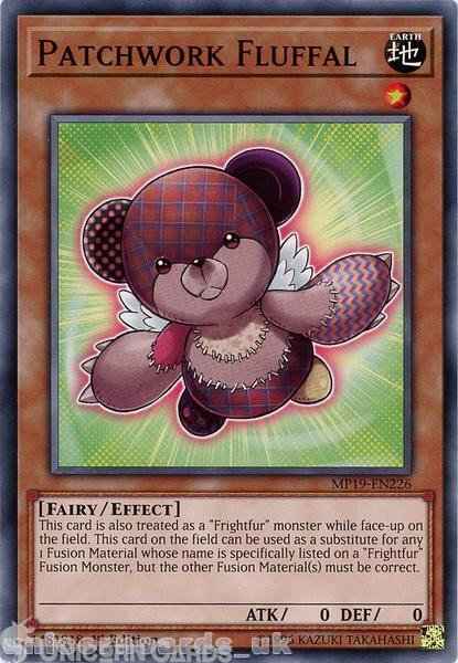 MP19-EN226 Patchwork Fluffal Common 1st Edition Mint YuGiOh Card