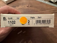 Berker Glasplatte klar 2fach 1102 2er Set Doppelpack NEU OVP #31