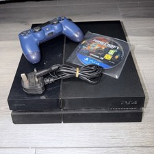 Sony PS4 Black Console, DualShock Controller, Power Cable And Minecraft!