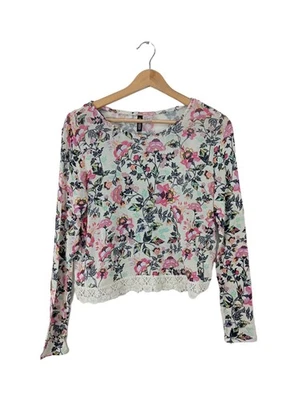 H&M DIVIDED Pull tricoté Dames Pull T EU 36 rose-orange clair-blanc - Photo 1/4