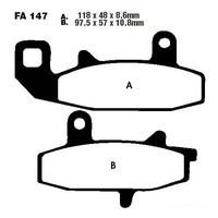 Bremsbelag BremsbeläGe EBC FA147R Vorne FüR Suzuki DR 650 RSU Bj. 1990-1991