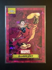 Marketplace image: 2024 Topps Chrome Marvel Sapphire Shang-Chi 1/1 Padparadscha One Of One