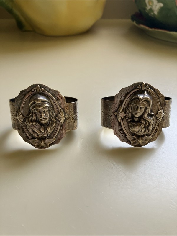 Wood & Hughes Unmarked Pair Of Coin Silver Napkin Rings