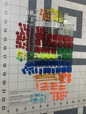 Lego 3.5oz Lot Of Translucent VTG And Modern Glass Bricks And Pieces Fast Ship