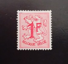 Timbres-poste  Chiffre sur lion héraldique Valeur  1 FR / BELGIQUE Neuf !!!