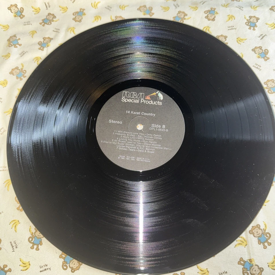 RCA 1984 Dolly Parton WILLIE NELSON Waylon Jennings 14 KARAT COUNTRY DPL1-0645 - Image 3 of 4