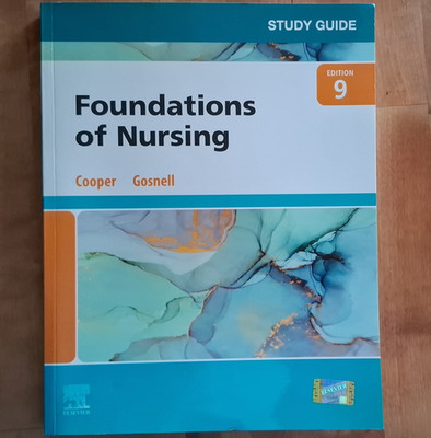 Elsevier Foundations of Nursing Study Guide 9th Ed Book Cooper & Gosnell