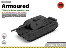 SSMODEL 1/72 VK 168.01 p German superheavy tank Resin Model Kit TSS0720170