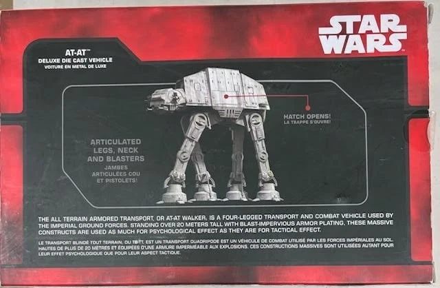 Star Wars Deluxe Die Cast Vehicle Disney Store Exclusive Red Boxed AT-AT Toy -  - Image 2 of 2